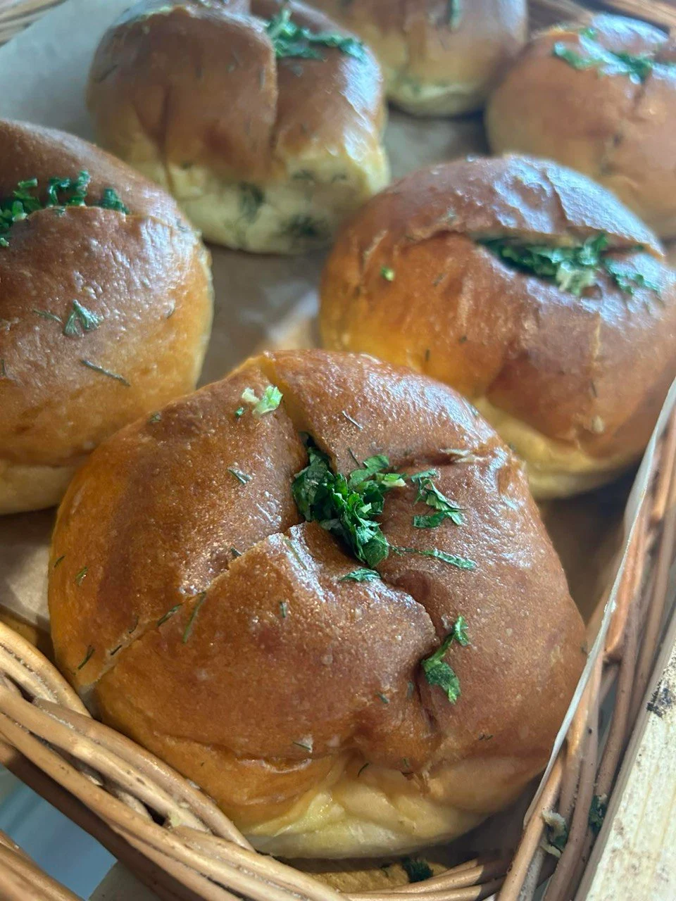 Чесночная булочка